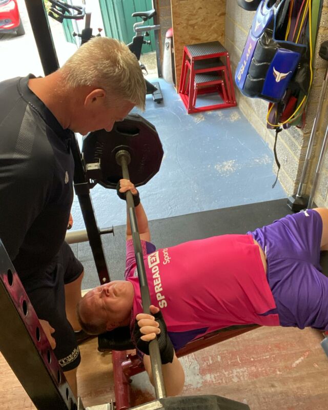 @communitydrivingschool @mark_n_w and @chrisyates19 smashed their bench press session this week. #strengthtraining #exerciseformentalhealth #whitstablebusinesses #teambeavertraining